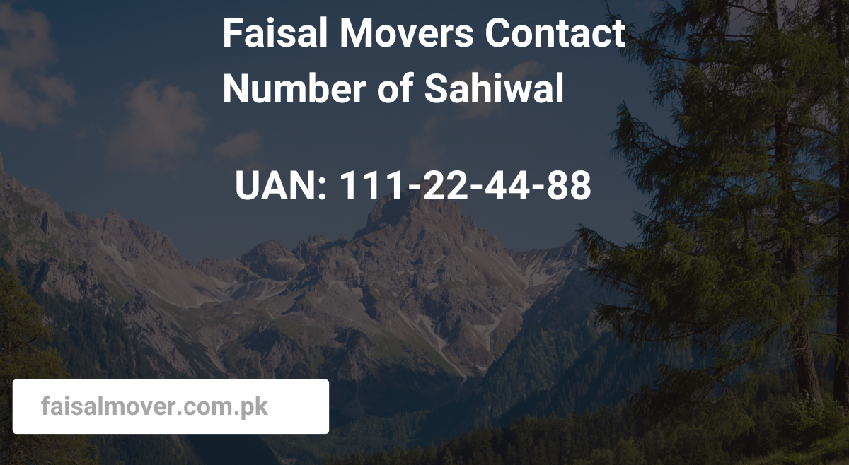 Faisal Movers Contact Number of Sahiwal Terminal updated