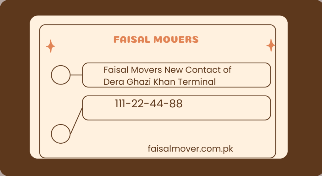 Faisal Movers New Contact of Dera Ghazi Khan Terminal