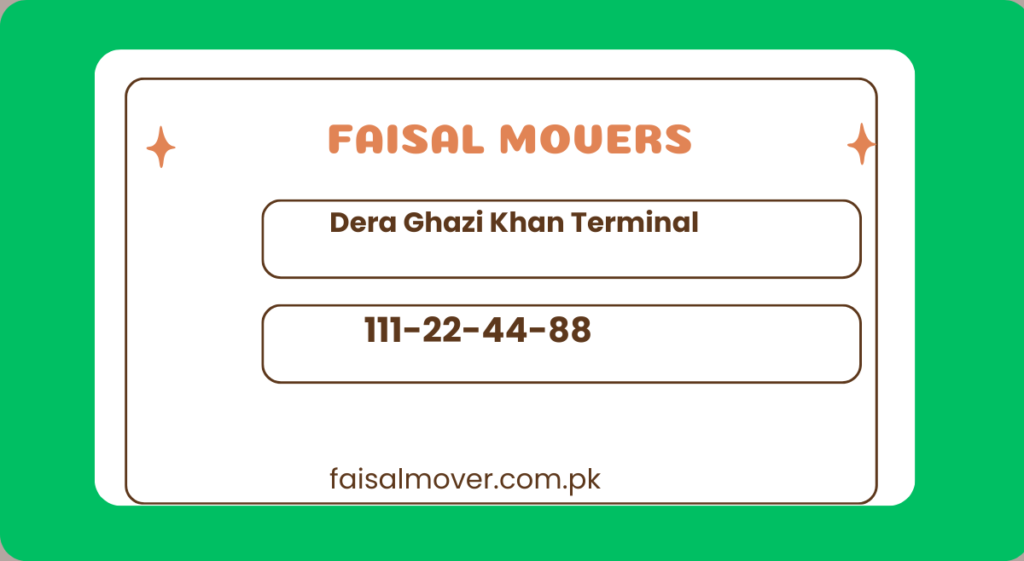 Faisal Movers New Contact of Dera Ghazi Khan