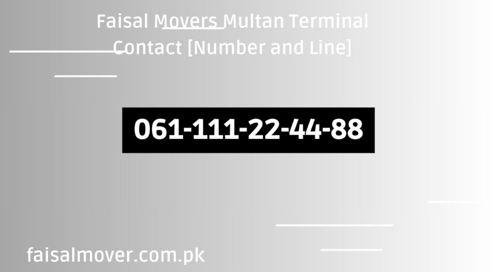 Faisal Mover Multan Contact