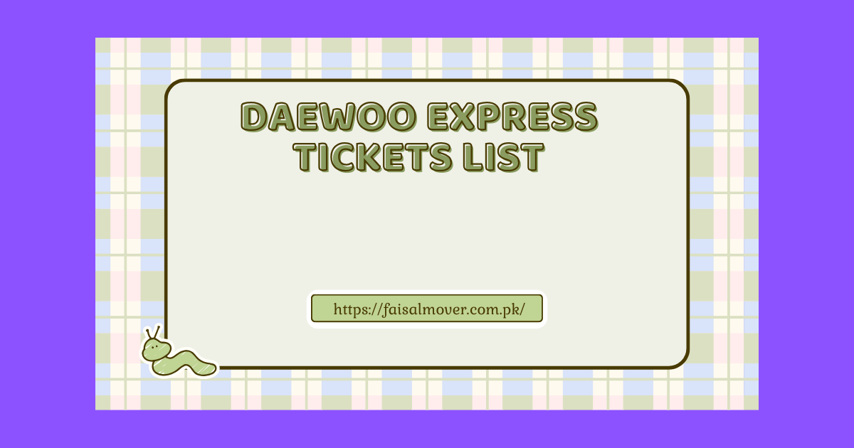 Daewoo Express Ticket Prices