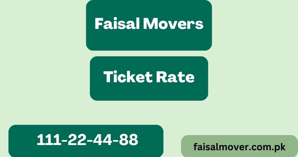 Faisal Movers Faizabad Ticket Rate, Contacts, Bus timing in 2024