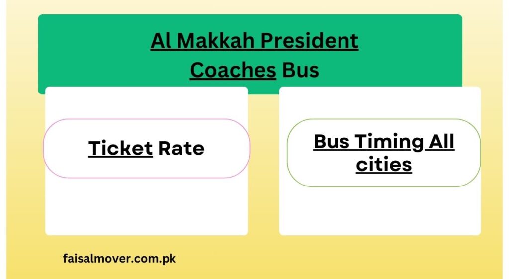 Al Makkah President Coaches Ticket Price